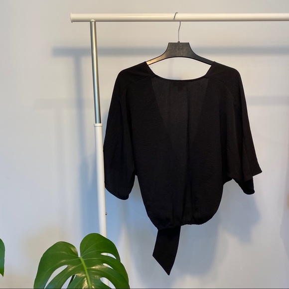 SOLD Top Shop Deep V Blouse with Buckle - Picture 2 of 5